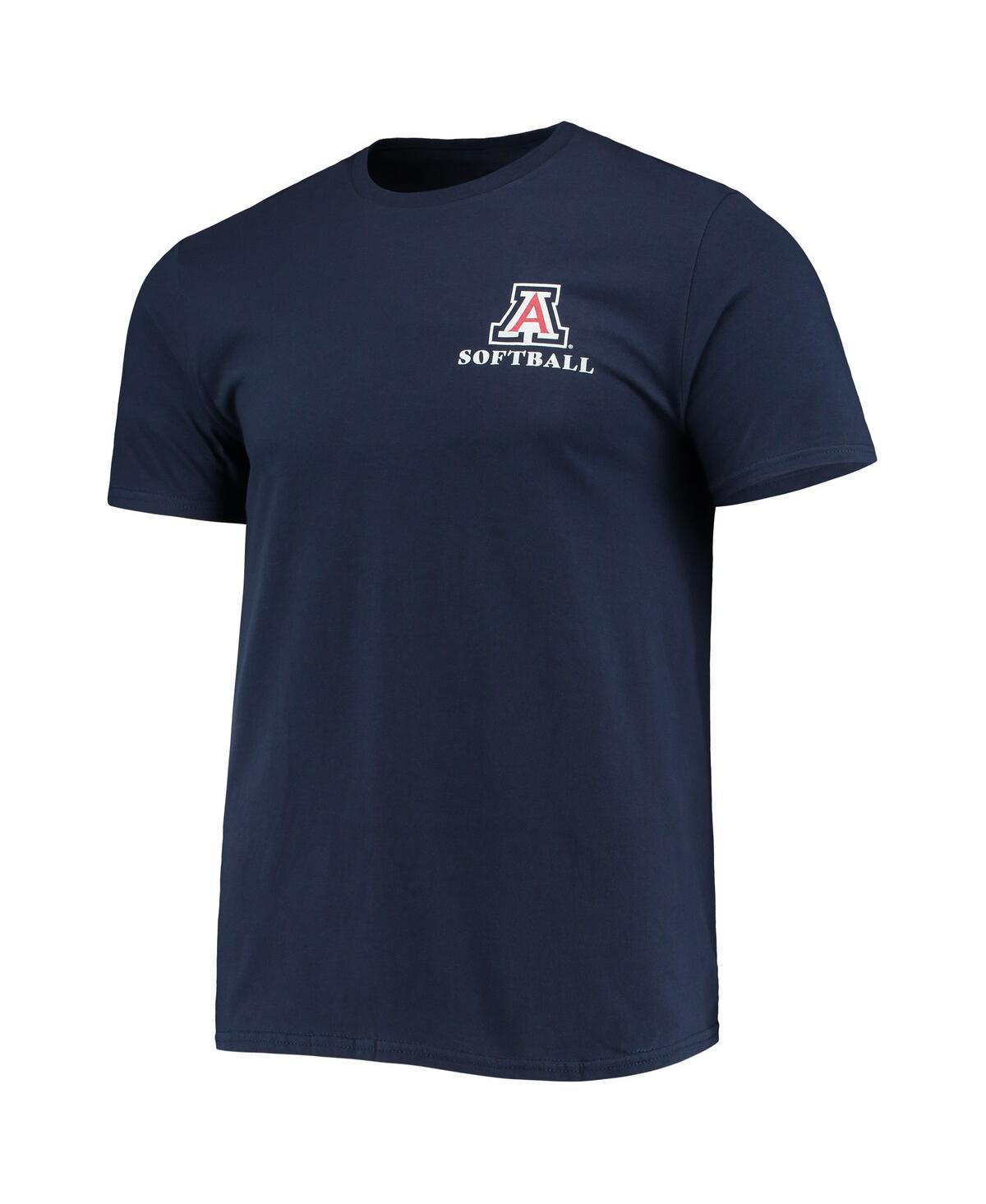 Shop Image One Men's Navy Arizona Wildcats Softball Seal T-shirt