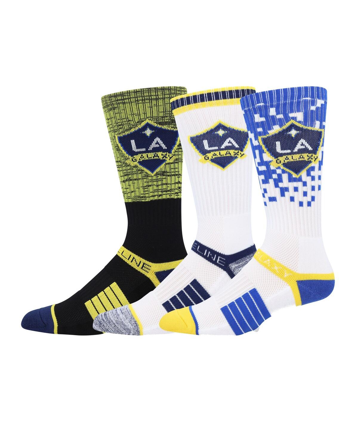 Men's Strideline La Galaxy Premium 3-Pack Knit Crew Socks Set - Multi