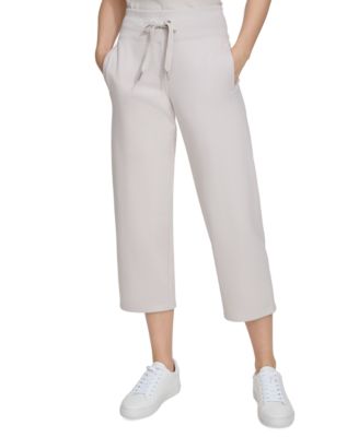 Calvin Klein - Women's Cropped Drawstring-Waist Pants