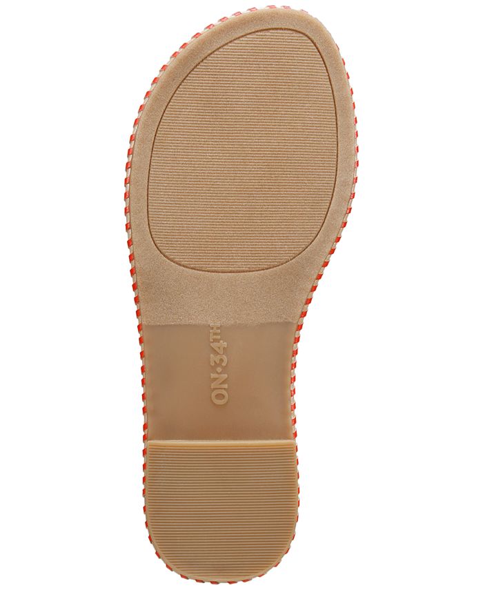 On 34th Women's Madelyn Slip-On Woven Flat Sandals, Created for Macy's ...