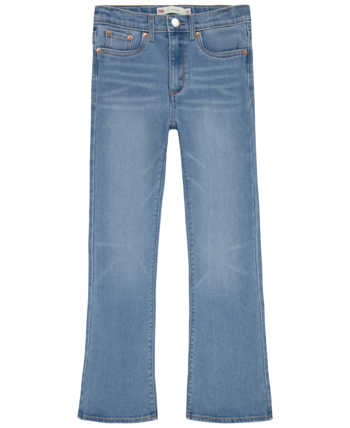 Levi's Kids' Big Girls 726 High Rise Flare Jeans In Clean Getaway