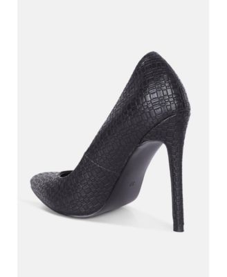 Brinkles Weave Pattern High Heel Pumps