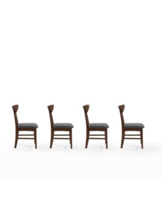 Landon 4-Piece Rubberwood Upholstered Dining Chair Set