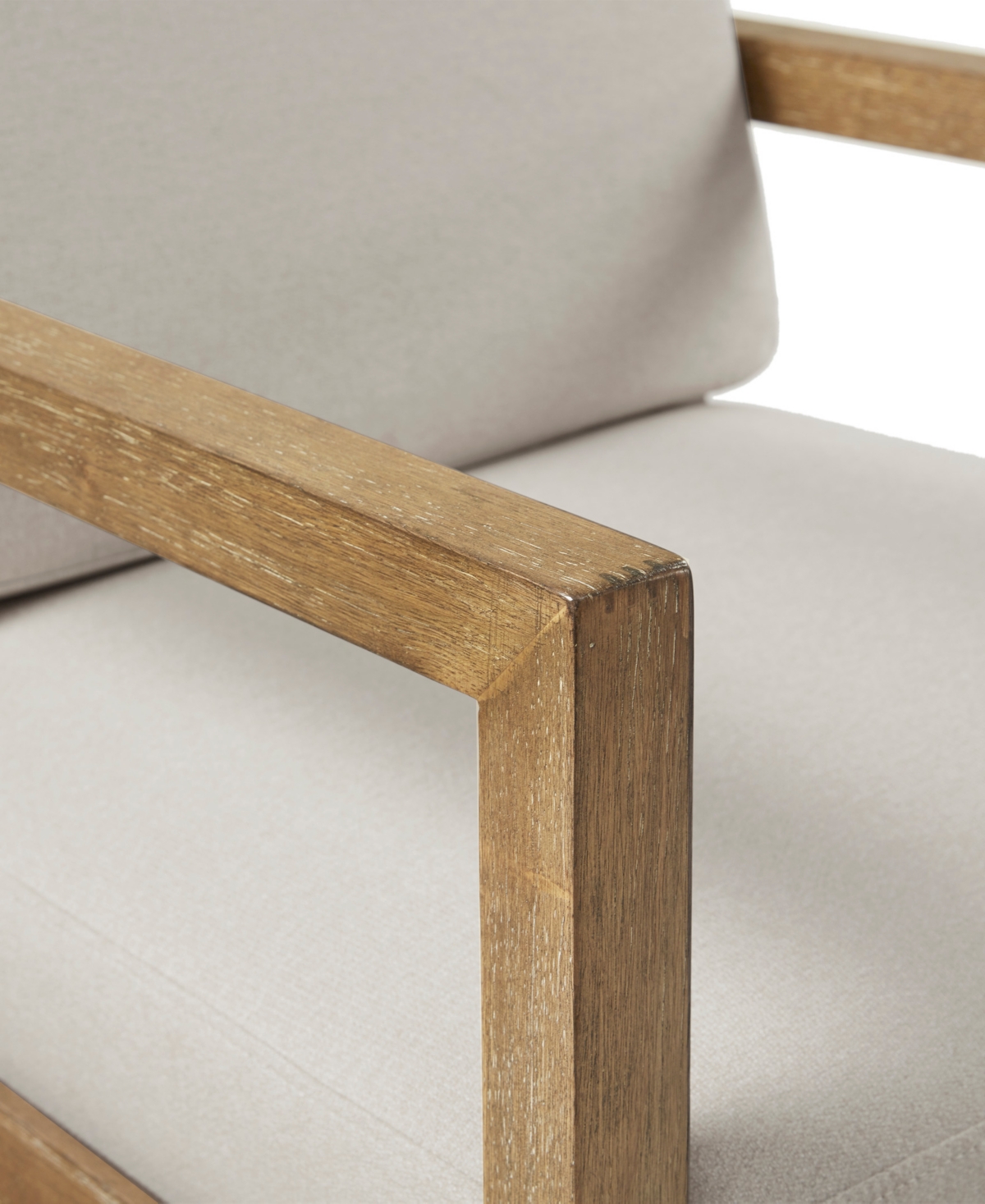 Madison Park Tage Upholstered Accent Armchair In Ivory
