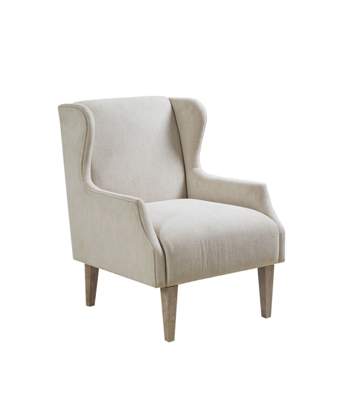 Martha Stewart Collection Malcom Wing Back Accent Chair In Taupe