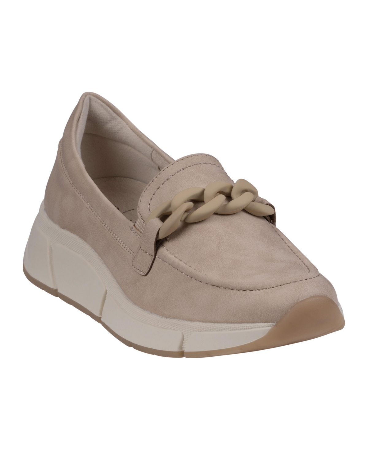 Gc Shoes Women's Molly Chain Hardware Slip On Sneakers In Nude