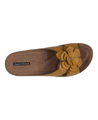 Women's Joy Flower Rosette Comfort Sandals