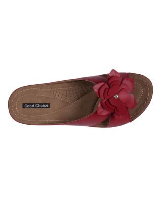 Women's Joy Flower Rosette Comfort Sandals