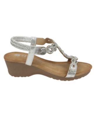 Women's Damaris Embellished Slingback Wedge Sandals