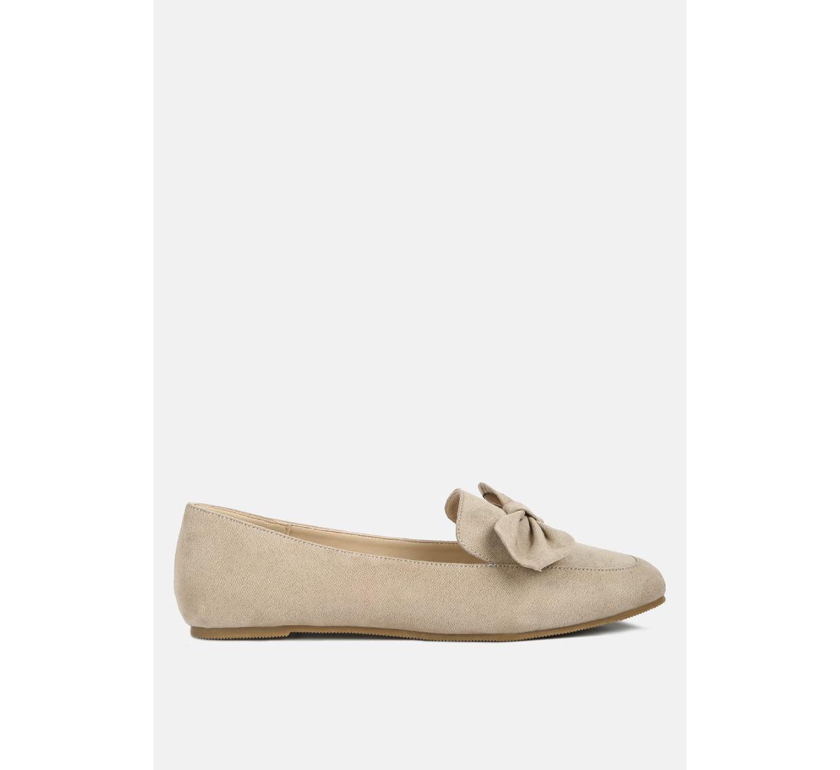 remee front bow loafers - Tan