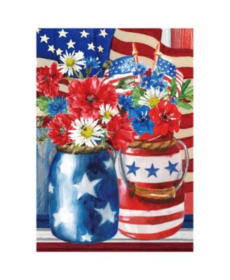Floral Bouquet Outdoor Americana Garden Flag, 18" x 12.5"