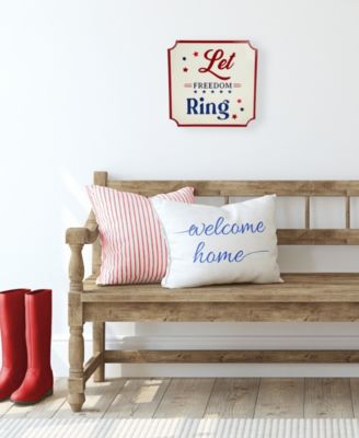 Let Freedom Ring Americana Metal Wall Sign, 11.75"