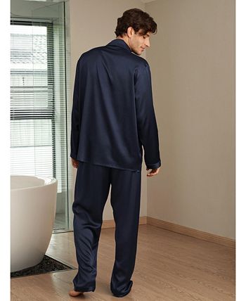 LilySilk Men's Silk Long Pajama Set 22 Momme Natural Soft Pure Silk  Sleepwear : : Clothing, Shoes & Accessories