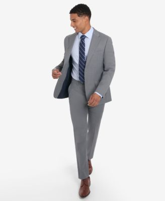 Tommy Hilfiger Mens Modern Fit Suit In Pearl Grey