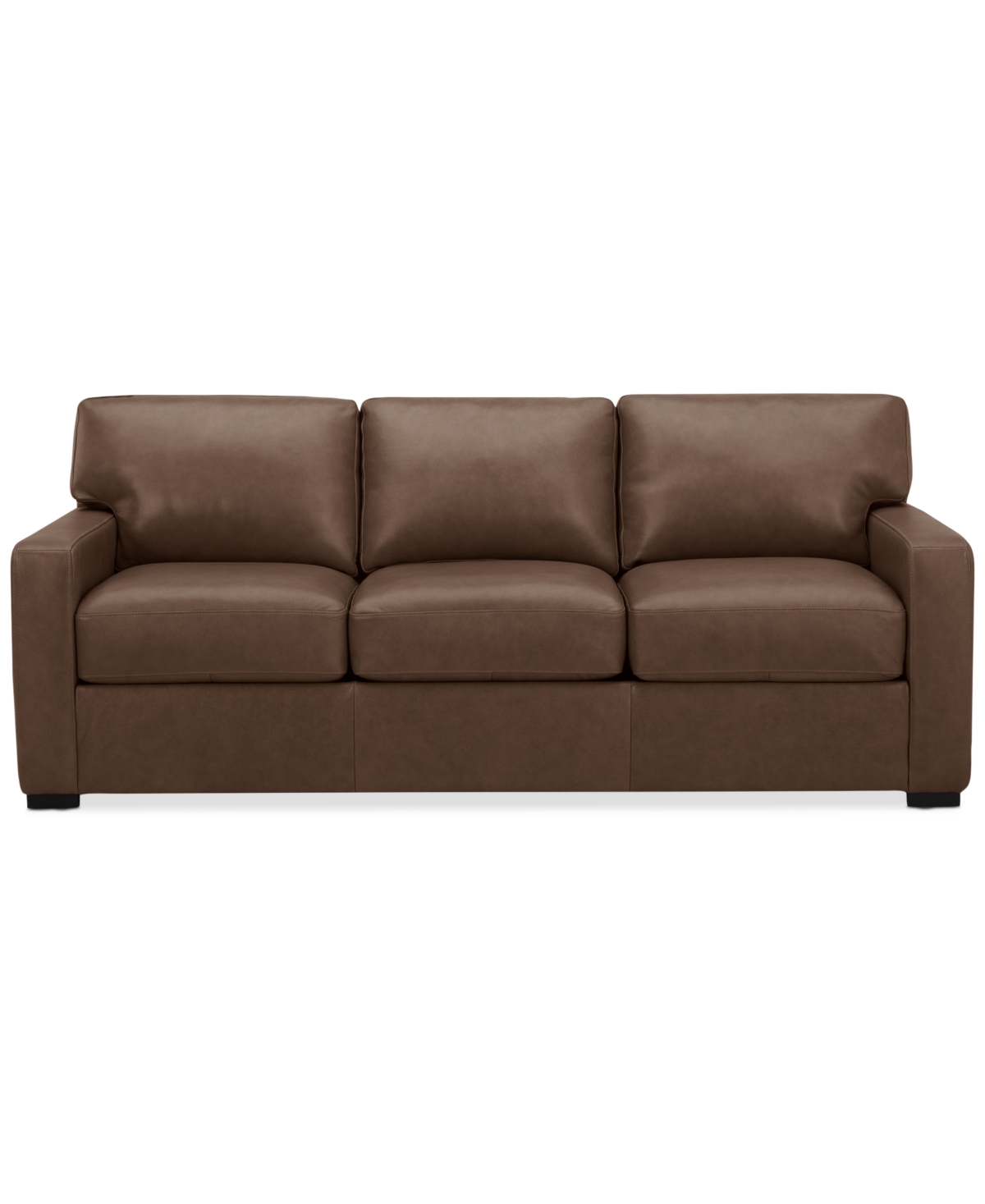 Macy's Radley 86" Leather Sofa, Created For  In Chesnut