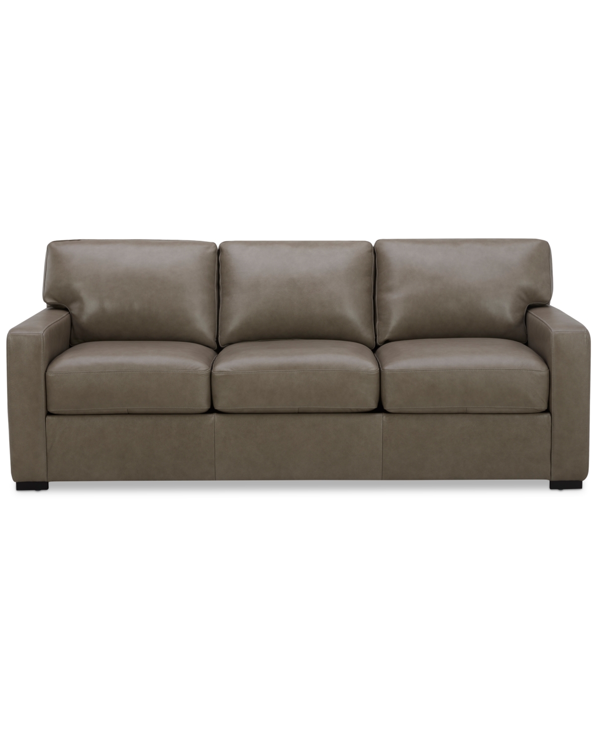 Macy's Radley 86" Leather Sofa, Created For  In Taupe