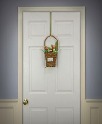 15" Easter Floral Wall Basket
