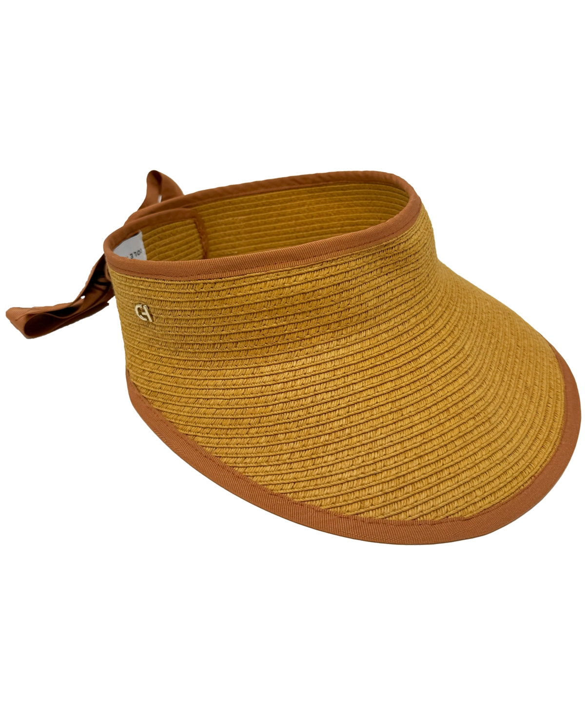 Shop Cole Haan Packable Straw Visor Hat In Farro