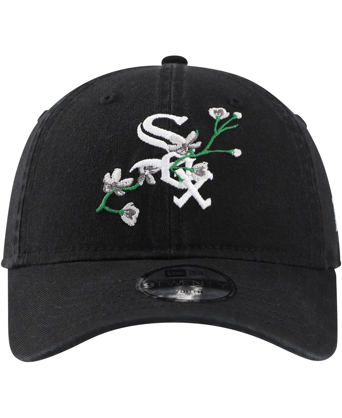 Shop New Era Youth Boys And Girls  Black Chicago White Sox Game Day Bloom 9twenty Adjustable Hat