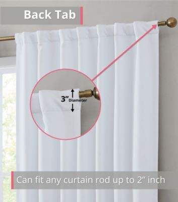 Hamilton 100 Complete Blackout Lined Drapery With Heavy Double Layer Thermal Insulated Energy Smart Rod Pocket Back Tab Window Curtains For Bed