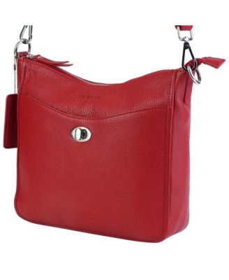 Pebble Elizabeth Leather Crossbody Handbag
