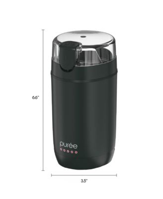 Puree Electric Coffee Grinder, One-Touch Spice, Herb, and Coffee Bean Grinder with Stainless Steel Blades&nbsp;