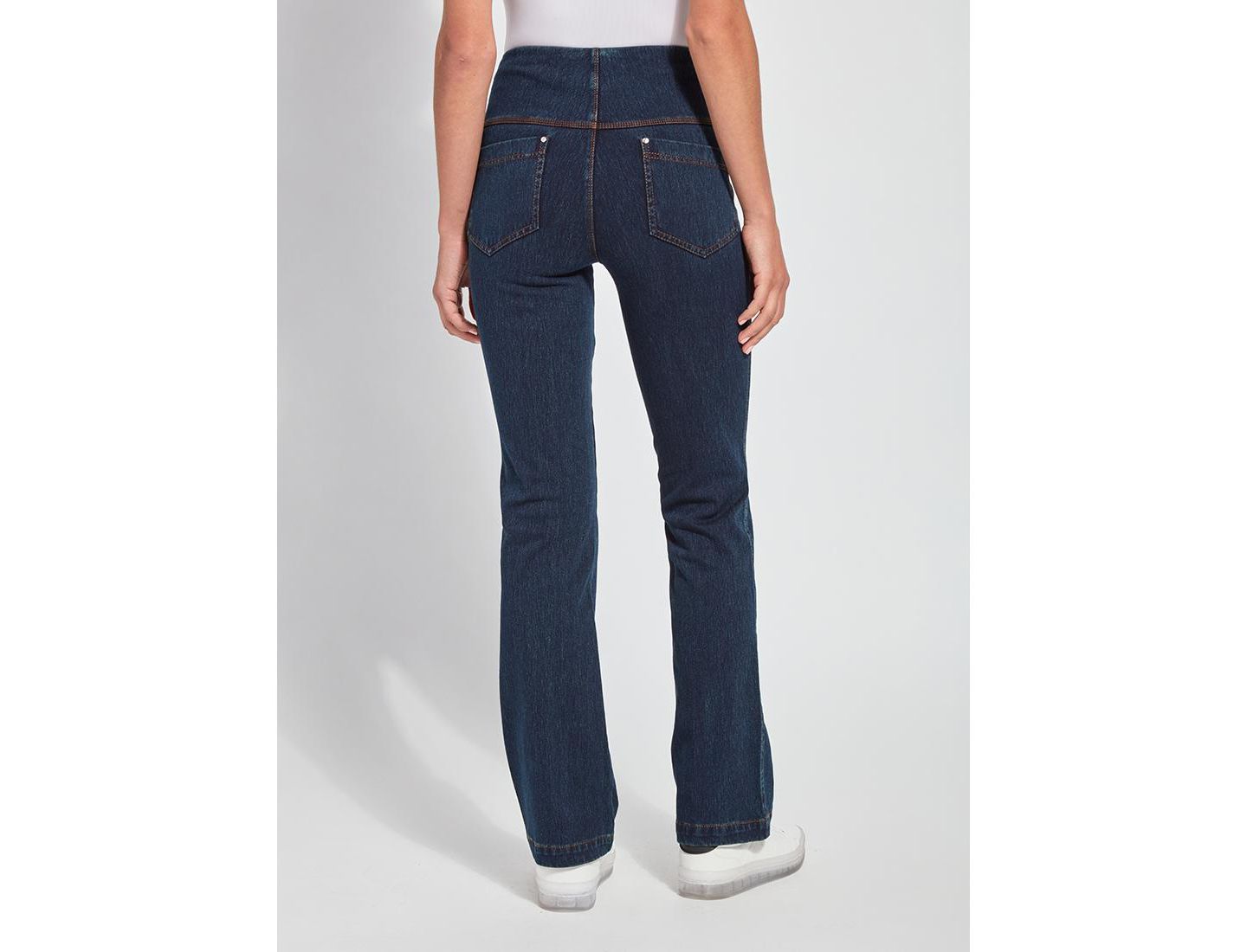 Женские джинсы LYSSE Baby Bootcut Denim Pant (32" Inseam), цвет: Средний синий — фото 3