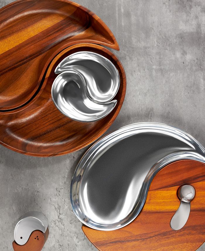 Nambé Yin Yang Chip and Dip Set, 4 Pieces Macy's