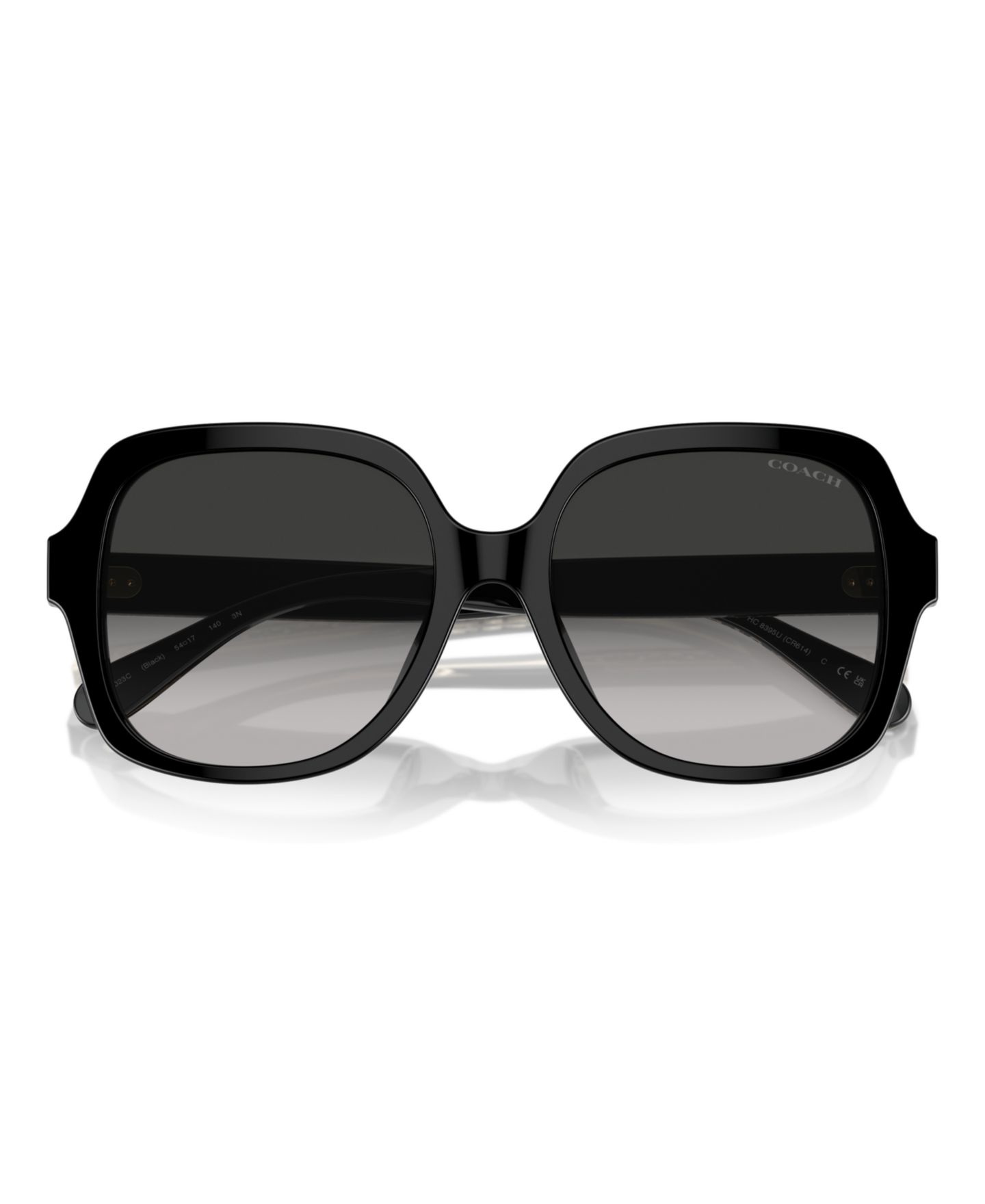 Женские солнцезащитные очки COACH Sunglasses, Cr614 Hc8395U, цвет: Чёрный — фото 5