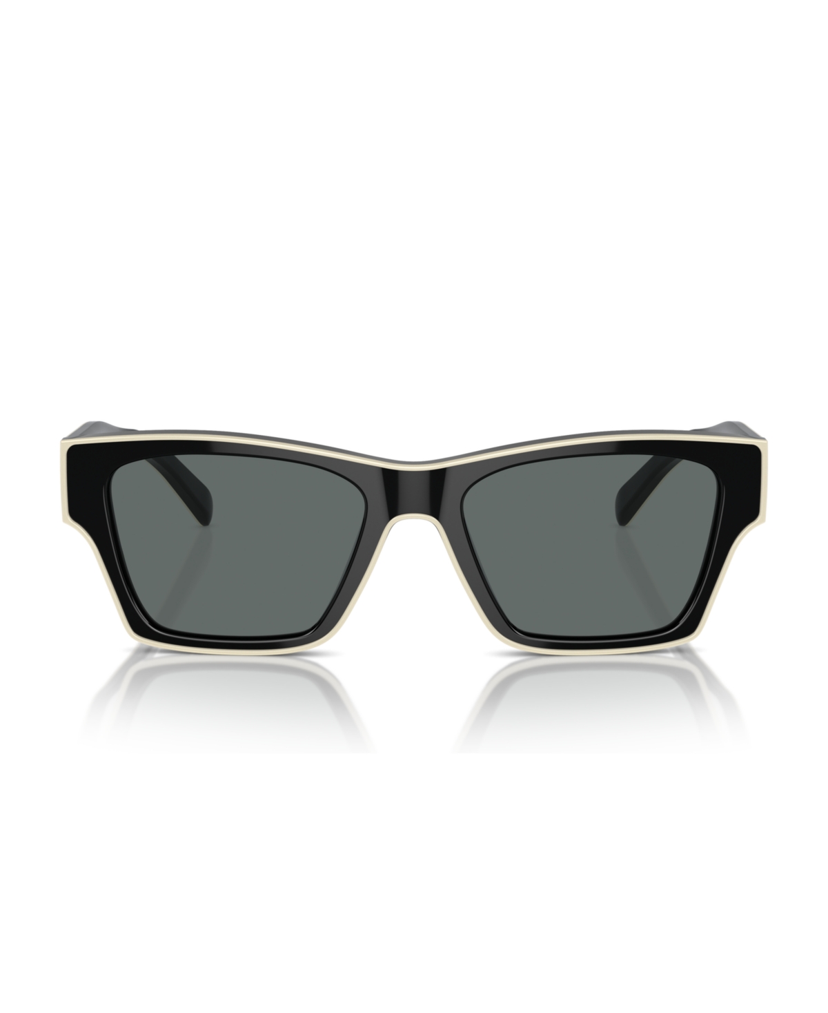 Shop Tory Burch Women's Polarized Sunglasses, Ty7207u In Black,ivory