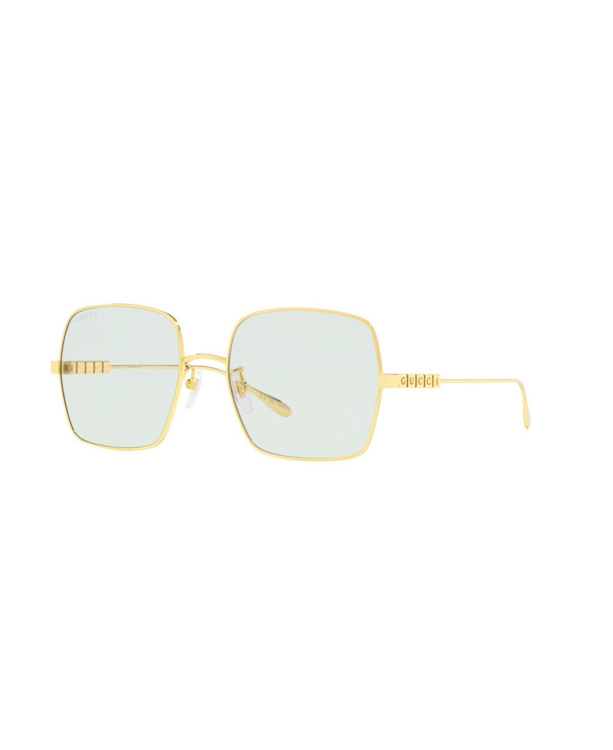 Shop Gucci Women's Sunglasses, Gg1434s In Gold,green