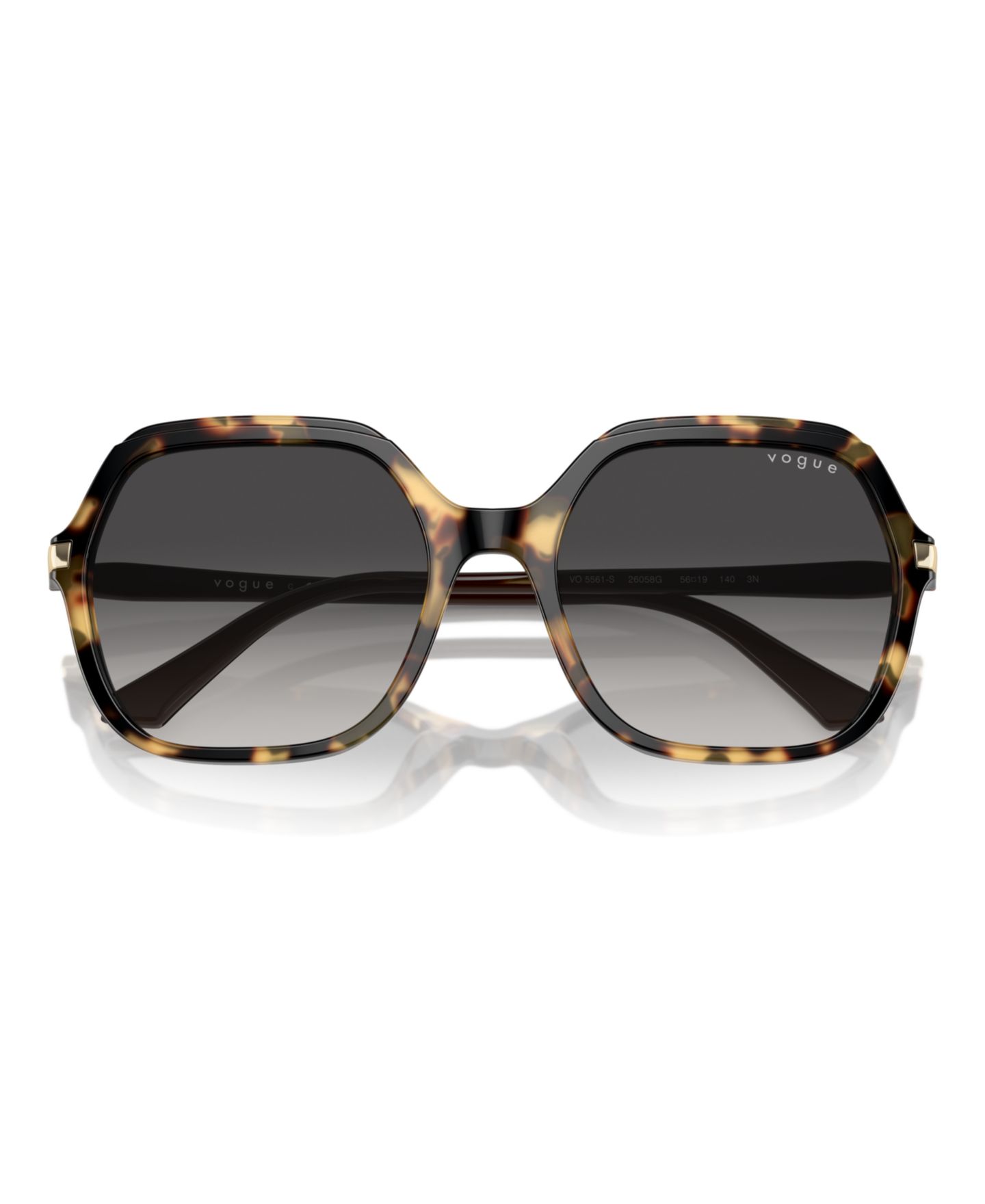 Женские солнцезащитные очки Vogue Eyewear Sunglasses, Vo5561S, цвет: Жёлтый черепаховый — фото 3