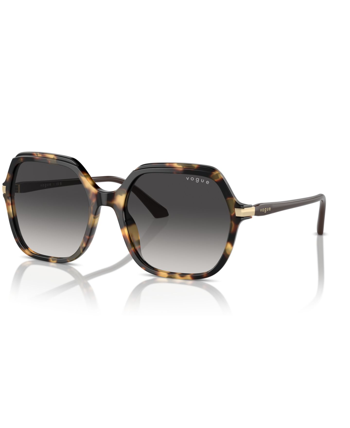 Женские солнцезащитные очки Vogue Eyewear Sunglasses, Vo5561S, цвет: Жёлтый черепаховый — фото 1