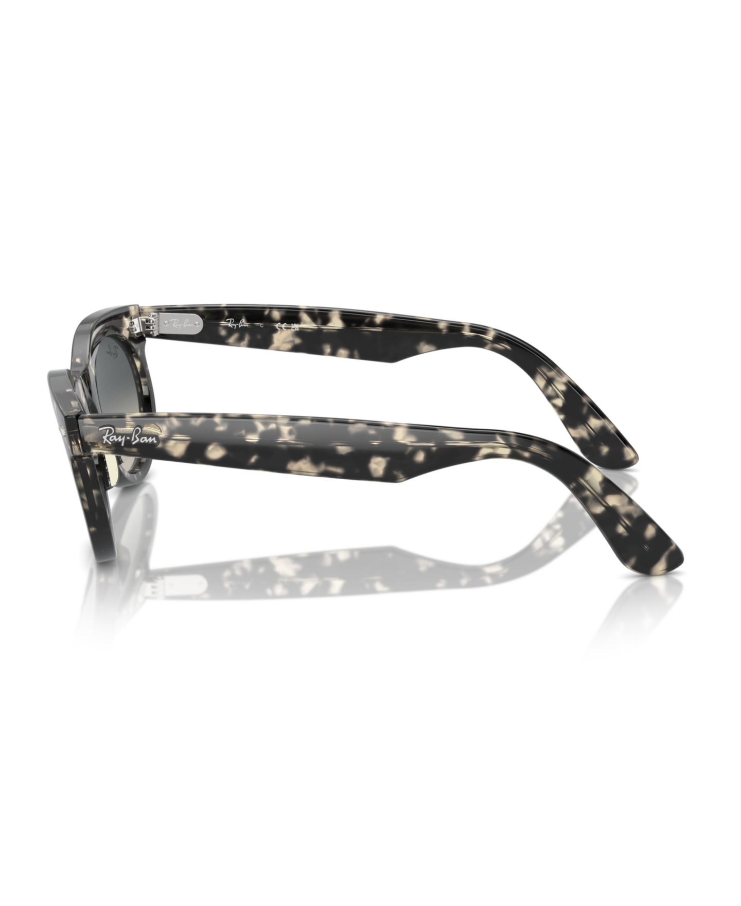 Солнцезащитные очки Ray-Ban Unisex Sunglasses, Wayfarer Oval Change Rb2242, цвет: Серый гавана — фото 4
