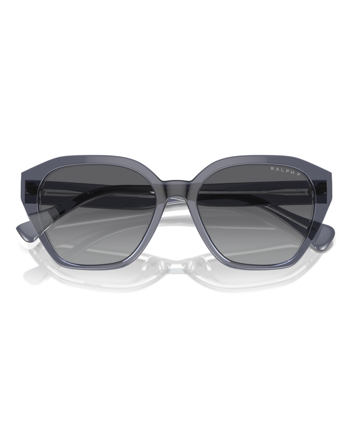 Shop Ralph By Ralph Lauren Women's Polarized Sunglasses, Ra5315u In Transparent Gray