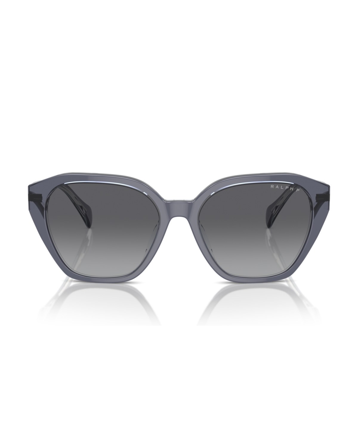 Shop Ralph By Ralph Lauren Women's Polarized Sunglasses, Ra5315u In Transparent Gray