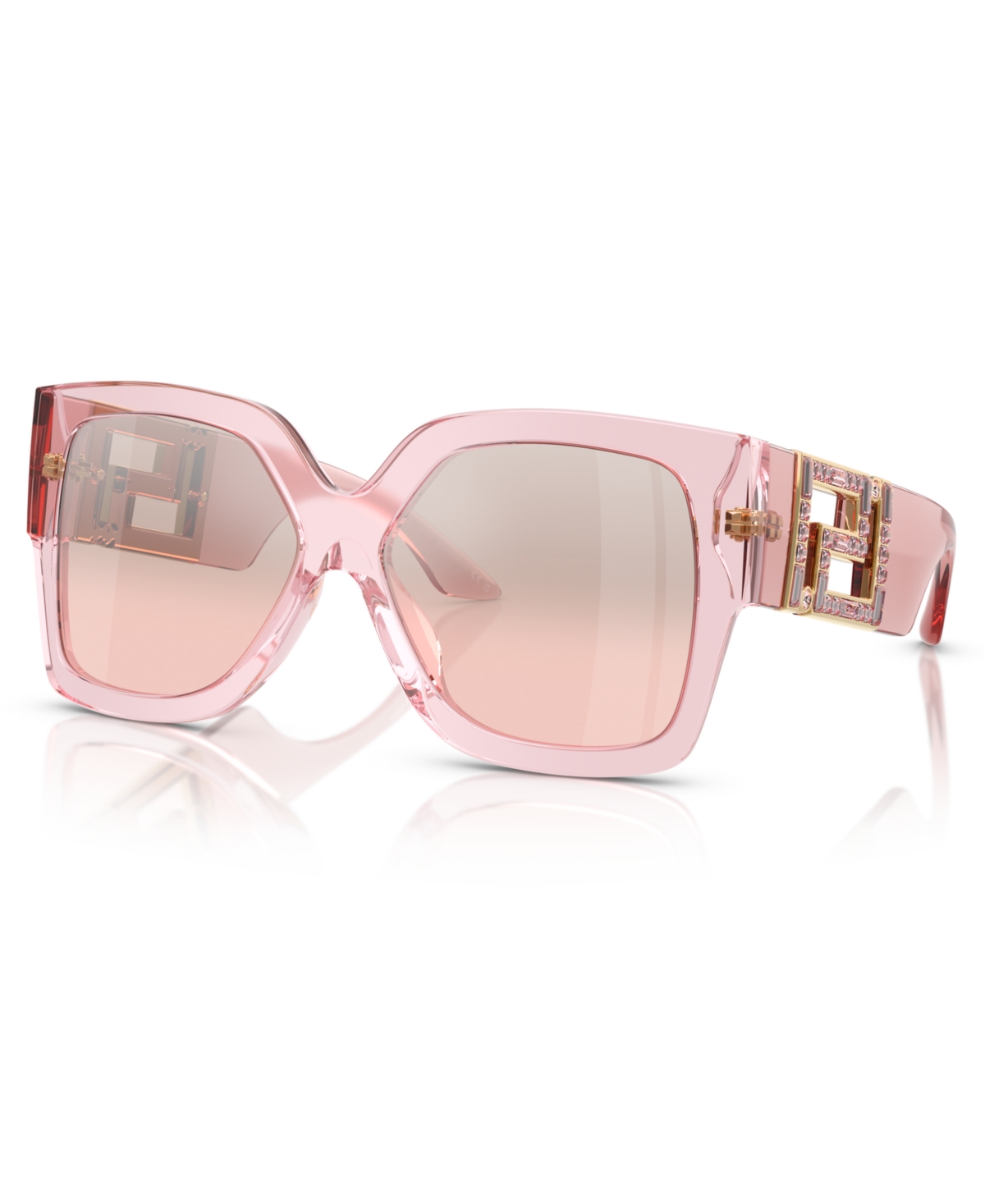 Shop Versace Women's Sunglasses, Ve4402 In Transparent Pink