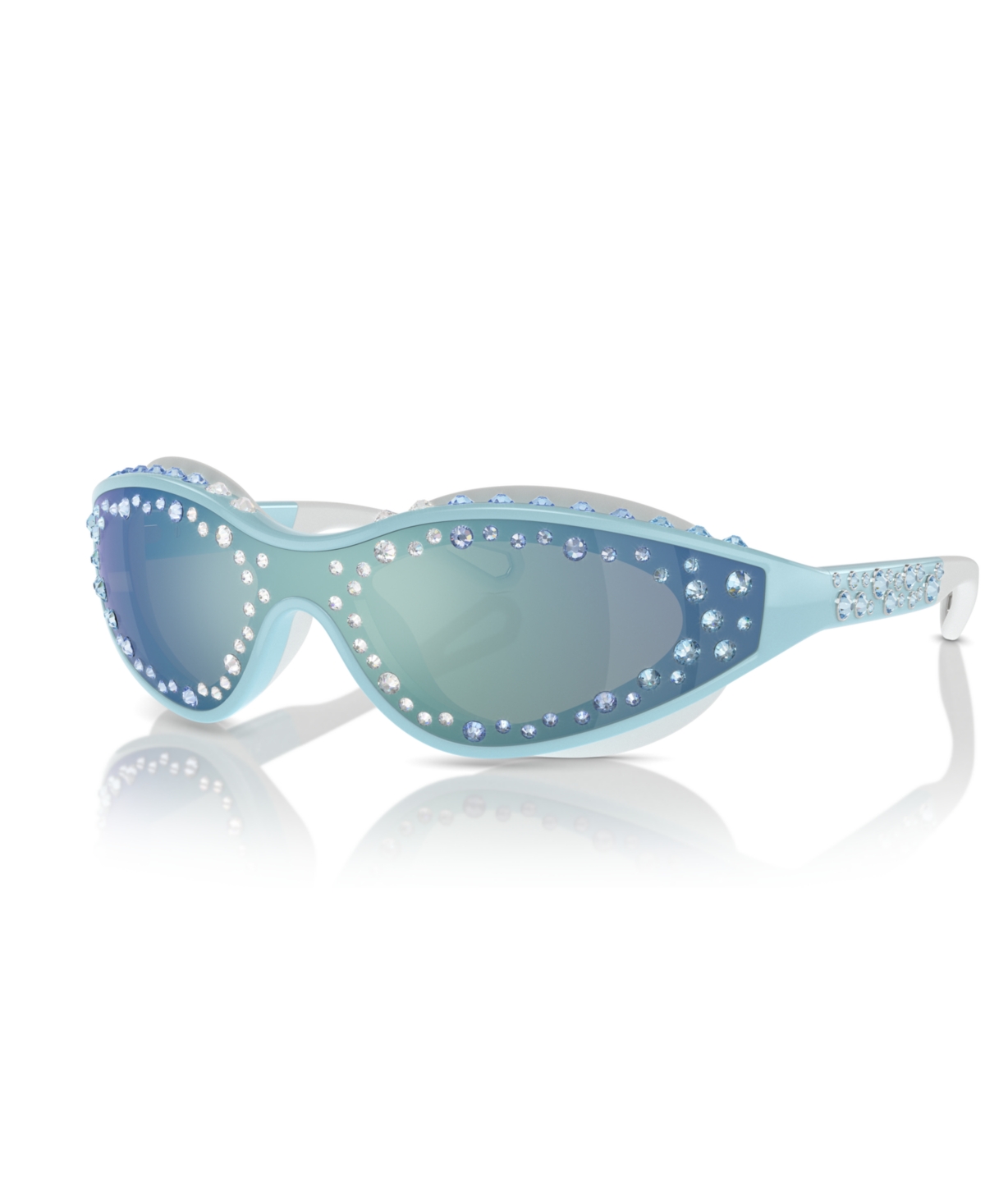 Swarovski Women's Sunglasses, Sk6024 In Light Blue,white