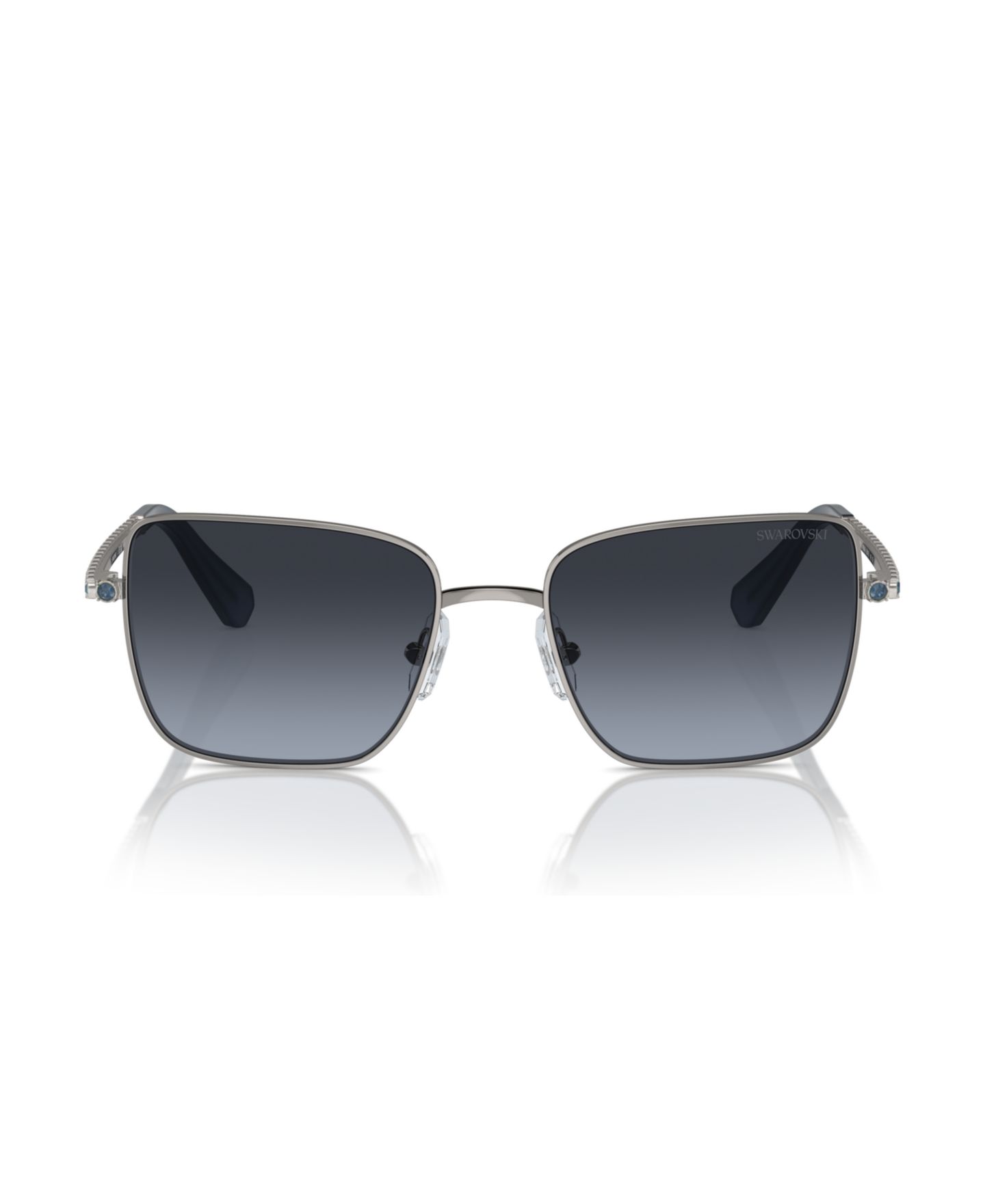 Женские солнцезащитные очки Swarovski Polarized Sunglasses, Sk7015, цвет: Графитовый металлик — фото 5