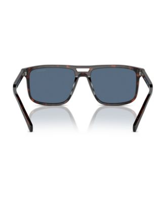 Iconic Plaque Rectangular Men's Sunglasses, PR A22S
