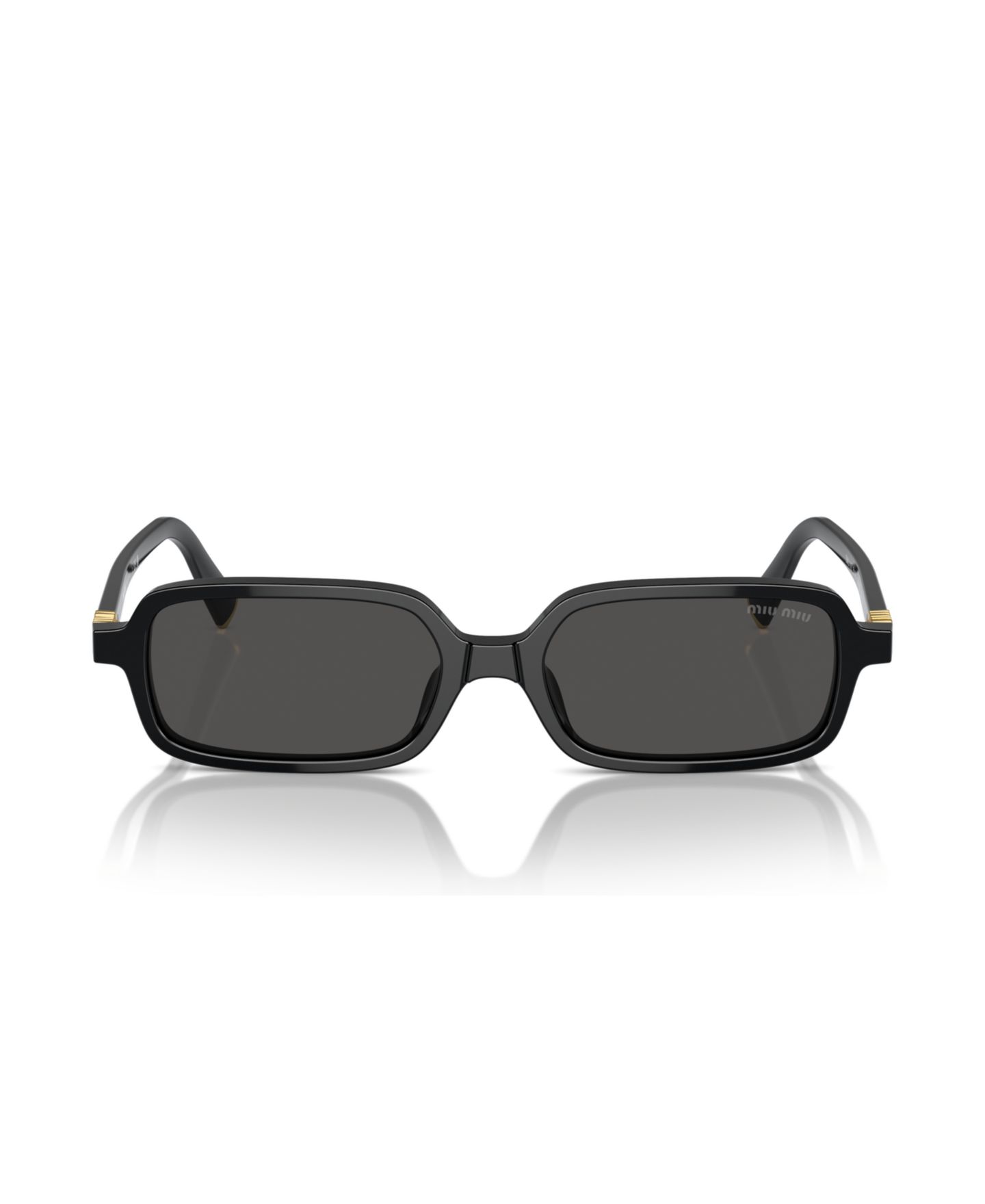 Женские солнцезащитные очки MIU MIU Sunglasses, MU 11Zs, цвет: Чёрный / Серый — фото 3