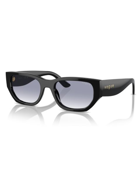 Женские солнцезащитные очки Vogue Eyewear Rectangle Sunglasses VO5586S, цвет: Чёрный