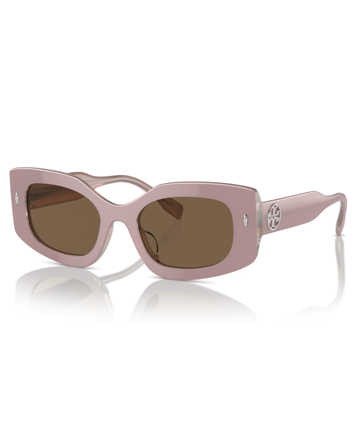 Shop Tory Burch Women's Sunglasses, Ty7202u In Pearlized Pink