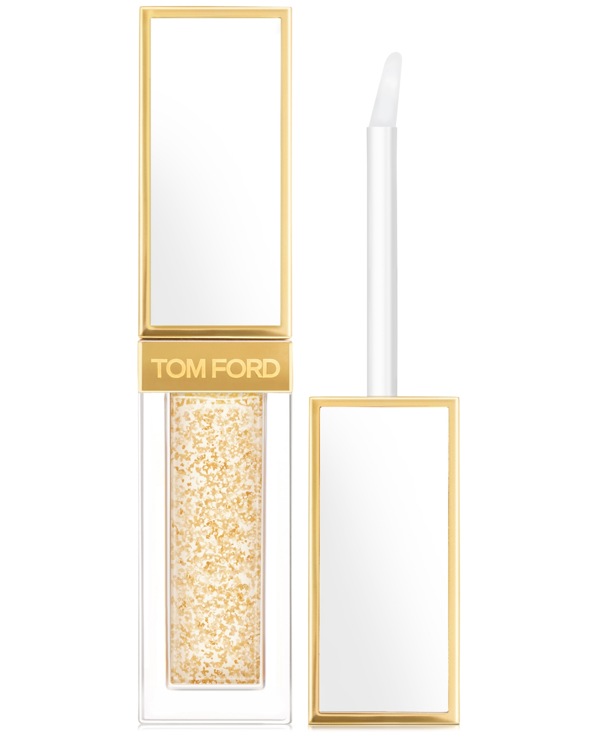 Shop Tom Ford Soleil Liquid Lip Blush Lip Balm In Clear Liquid Balm With Gold Flakes
