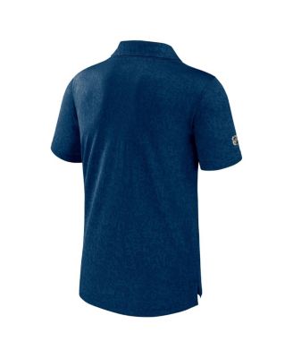 Men's Deep Sea Blue Seattle Kraken Authentic Pro Jacquard Polo Shirt