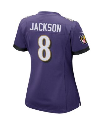Women's Lamar Jackson Purple Baltimore Ravens Game Jersey