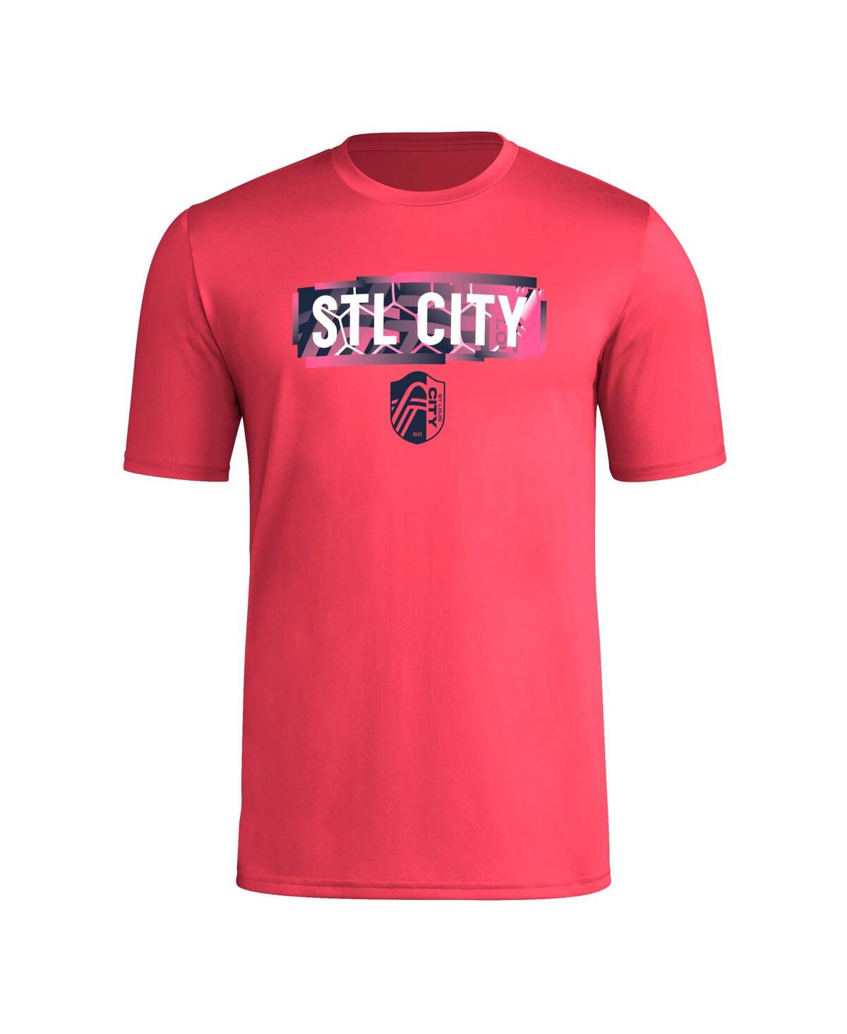 Men's adidasSt. Louis City Sc Local Pop Aeroready T-shirt - Red