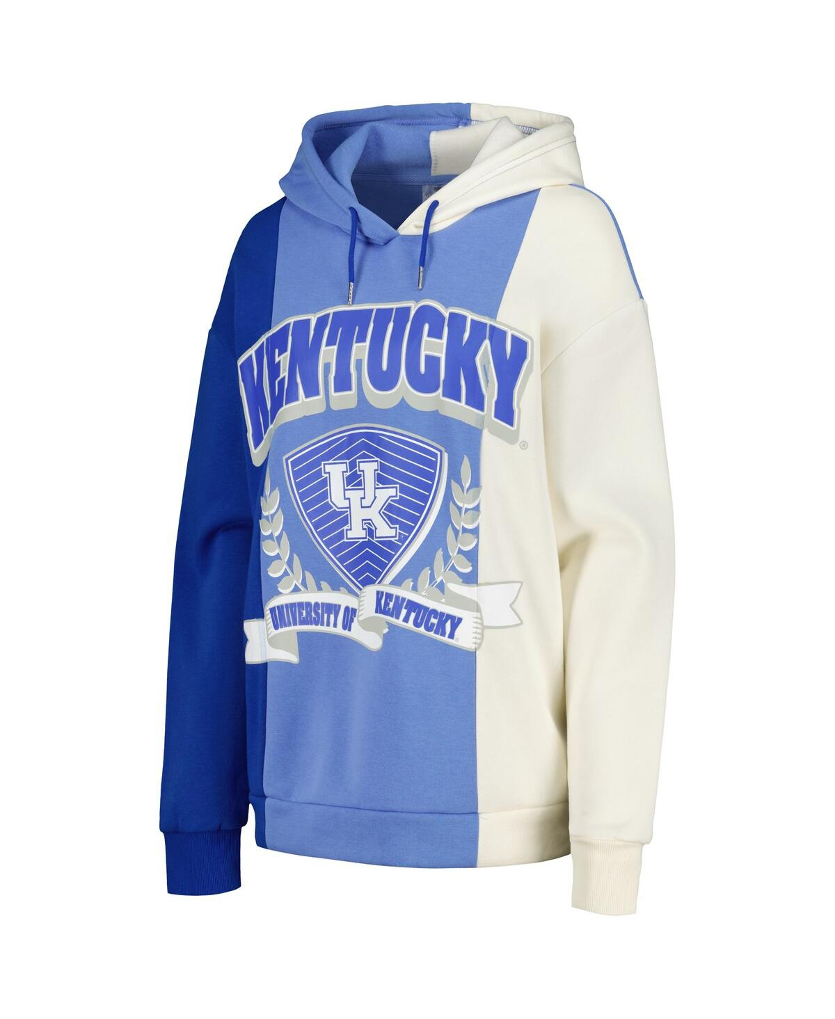 Shop Gameday Couture Women's  Royal Kentucky Wildcats Hall Of Fame Colorblock Pullover Hoodie