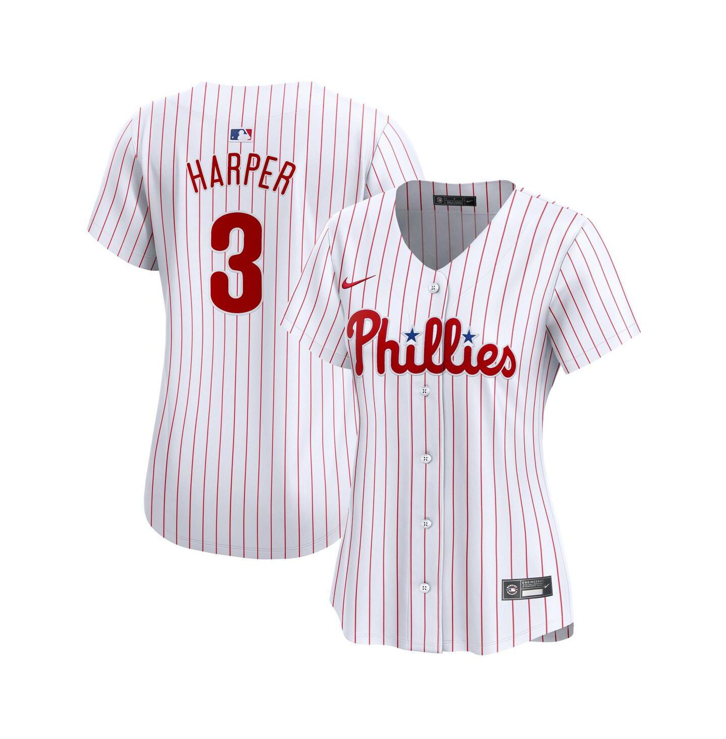 Женский топ Nike Bryce Harper White Philadelphia Phillies Home Limited Player Jersey — фото 1