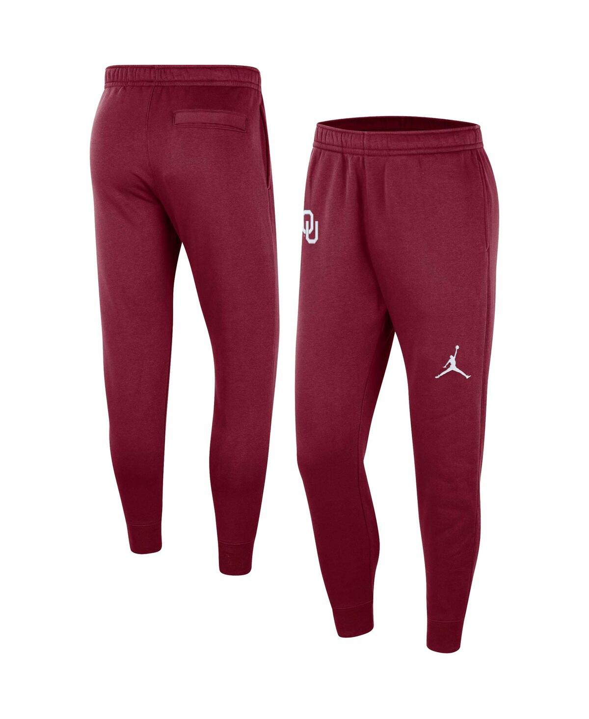 Jordan Men's  Crimson Oklahoma Sooners Club Fleece Pants